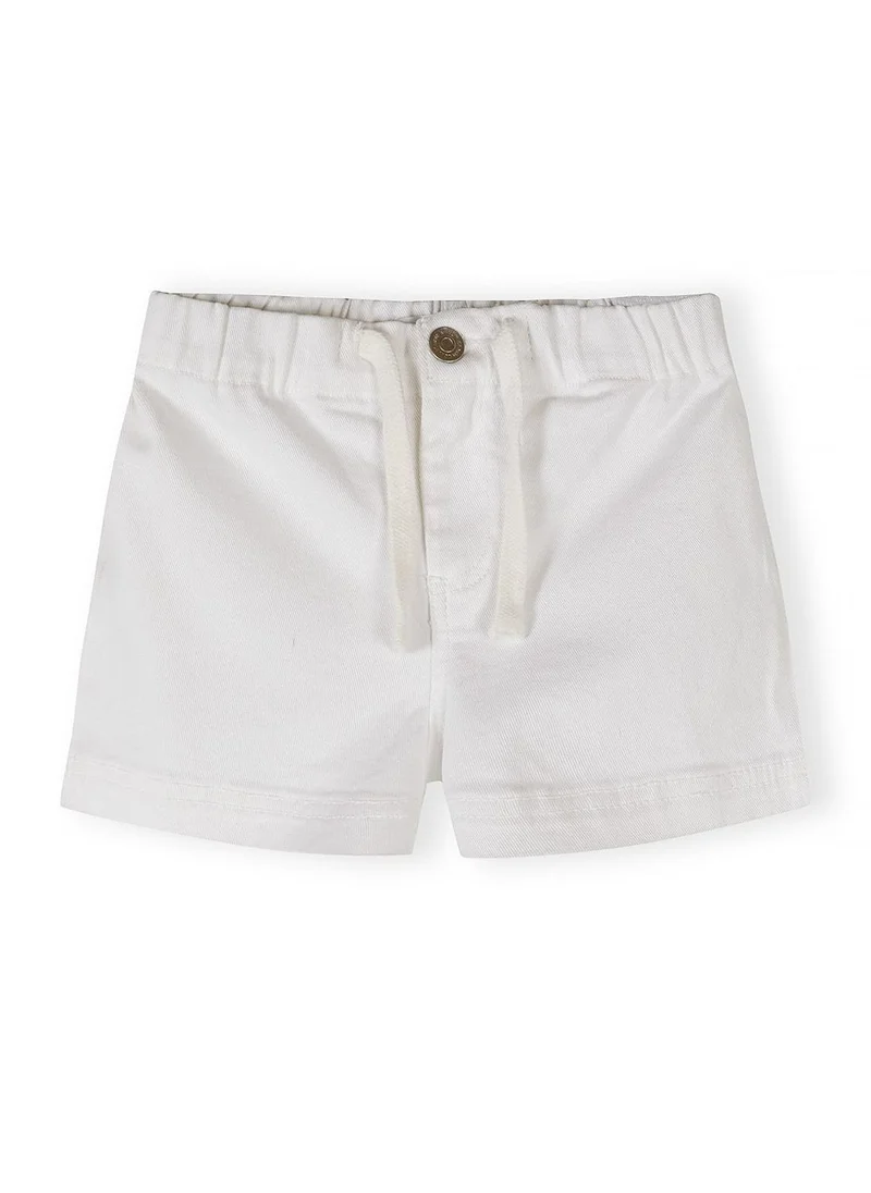 مينوتي Girls breathable twill shorts 2-pack white and apricot 3-15 years
